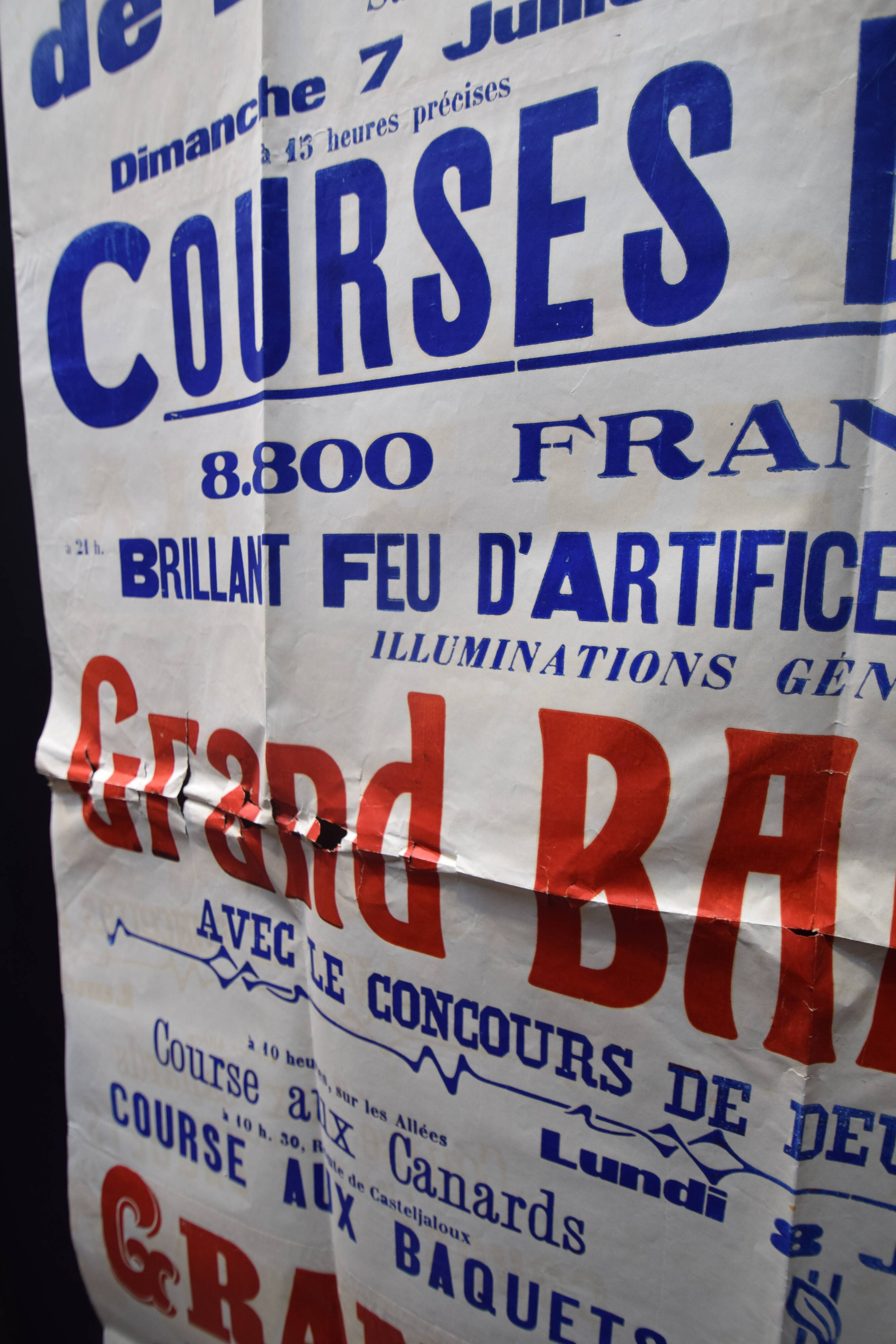 Poster "Feasts of St. Peter" - City of Grignols - 1935