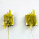 Pair appliques brutalistes, Claus Bolby for Cebo Industri, Denmark, 1970s