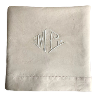 Drap ancien métis monogramme MC (modèle 3)