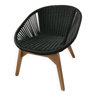 Joemie black armchair