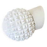 Vintage White Porcelain Wall Light, 1970s