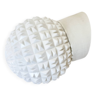 Vintage White Porcelain Wall Light, 1970s
