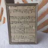 Silver metal frame