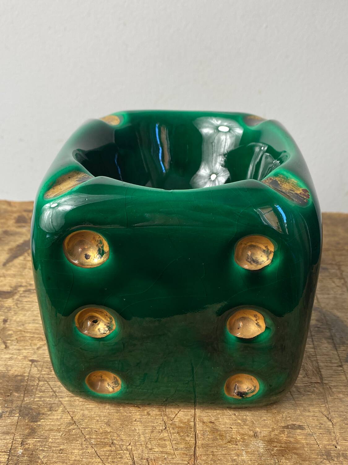 Ferlay Vallauris ceramic “big dice” ashtray