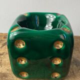 Ferlay Vallauris ceramic “big dice” ashtray