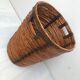 Vintage high-capacity rattan linen basket