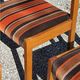 Set of 5 70s designer chairs in beech and orange and brown velvet Self éditeur