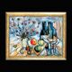 Original expressionist composition by Jean Ducasse. France, year 1950