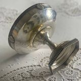 Coupe ancienne en verre et métal argenté