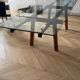 Table extensible Bonaldo en verre et bois – design italien années 90