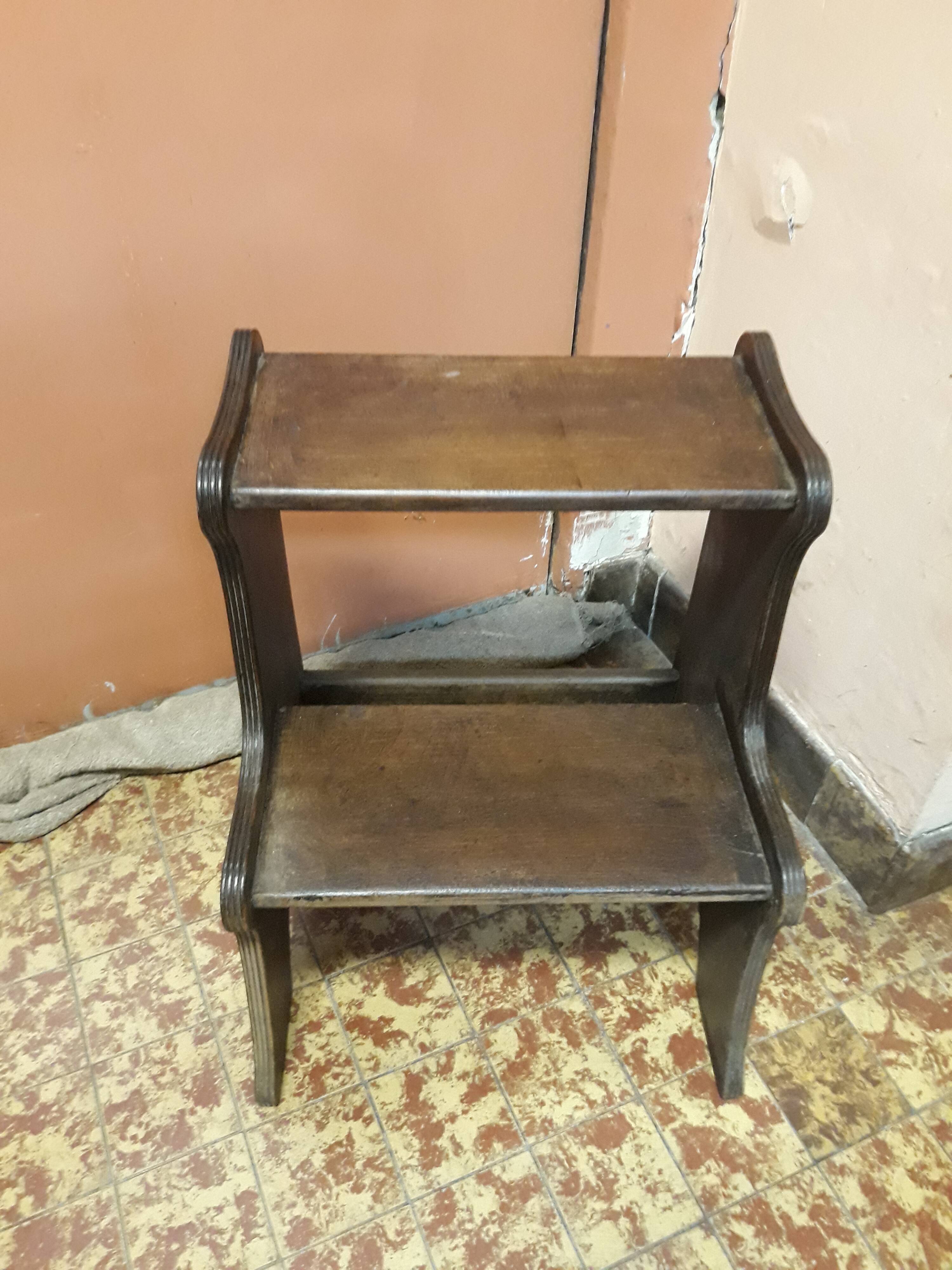 Antique wooden step stool