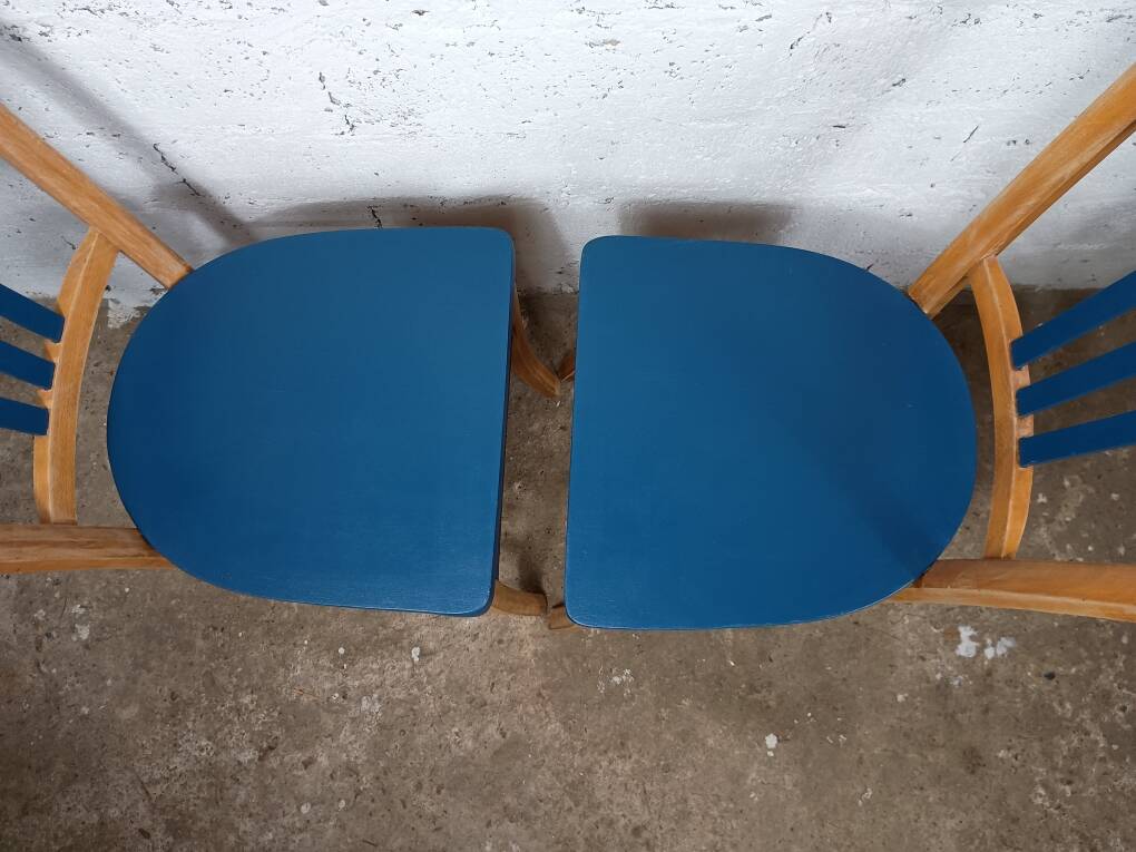 Two refurbished bistro chairs