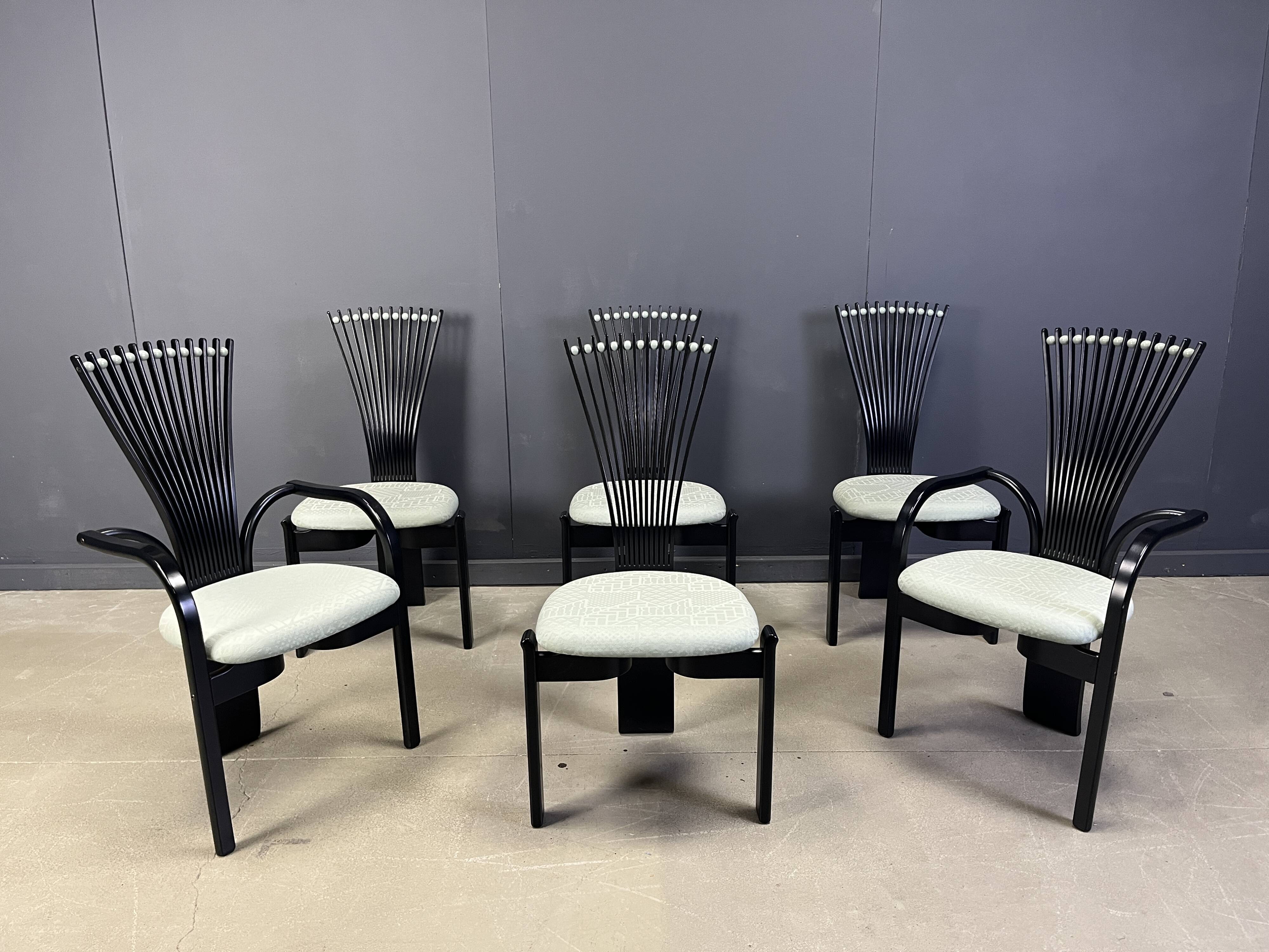 Totem chairs by Torstein Nilsen for Westnofa, 1980s set of 6