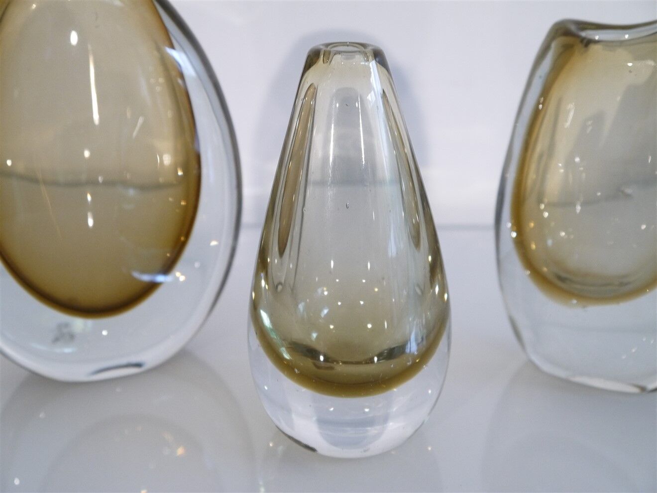 Set of Scandinavian glass vases by Gunnar Nylund 1950