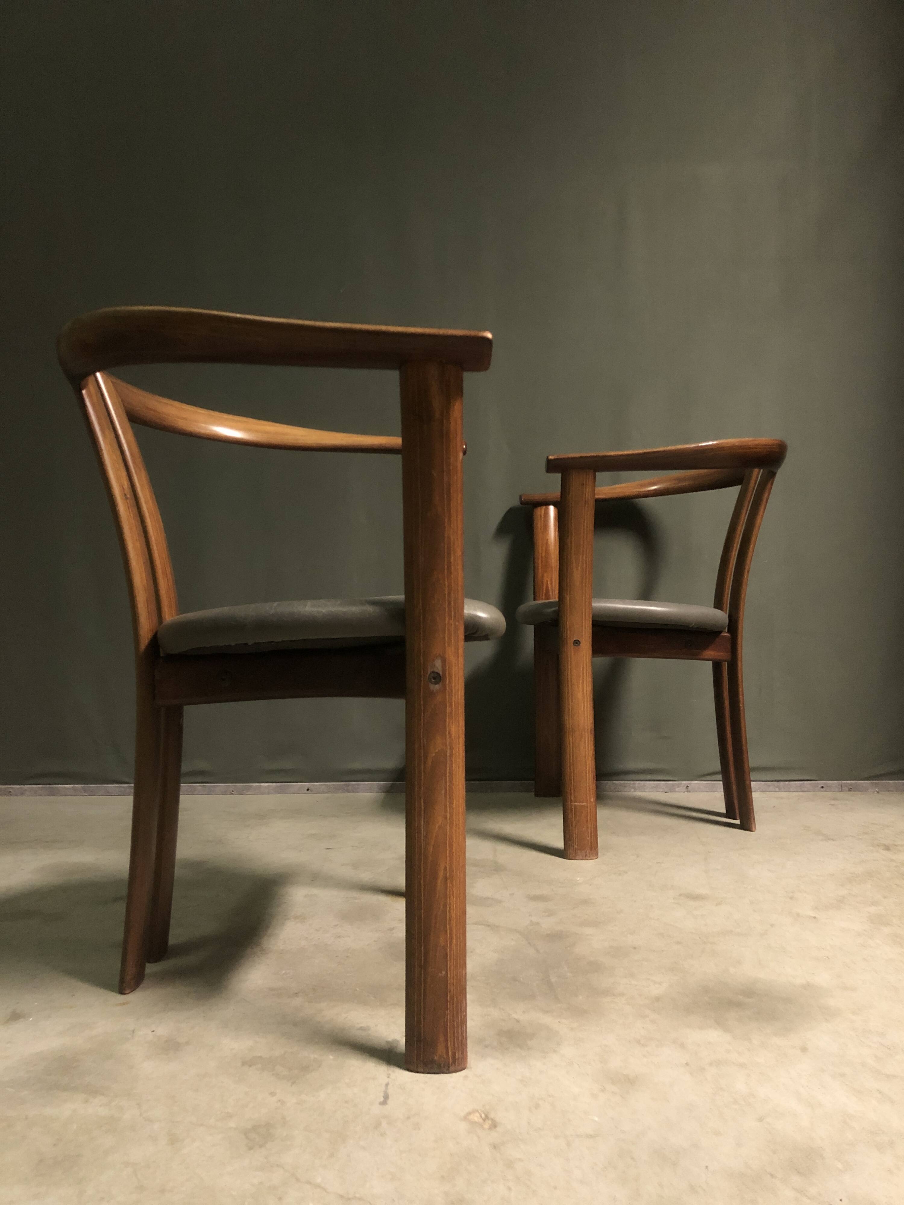 Rare PAIR OF DANISH ARMCHAIRS FOR SCHOU ANDERSEN