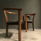 Rare PAIR OF DANISH ARMCHAIRS FOR SCHOU ANDERSEN
