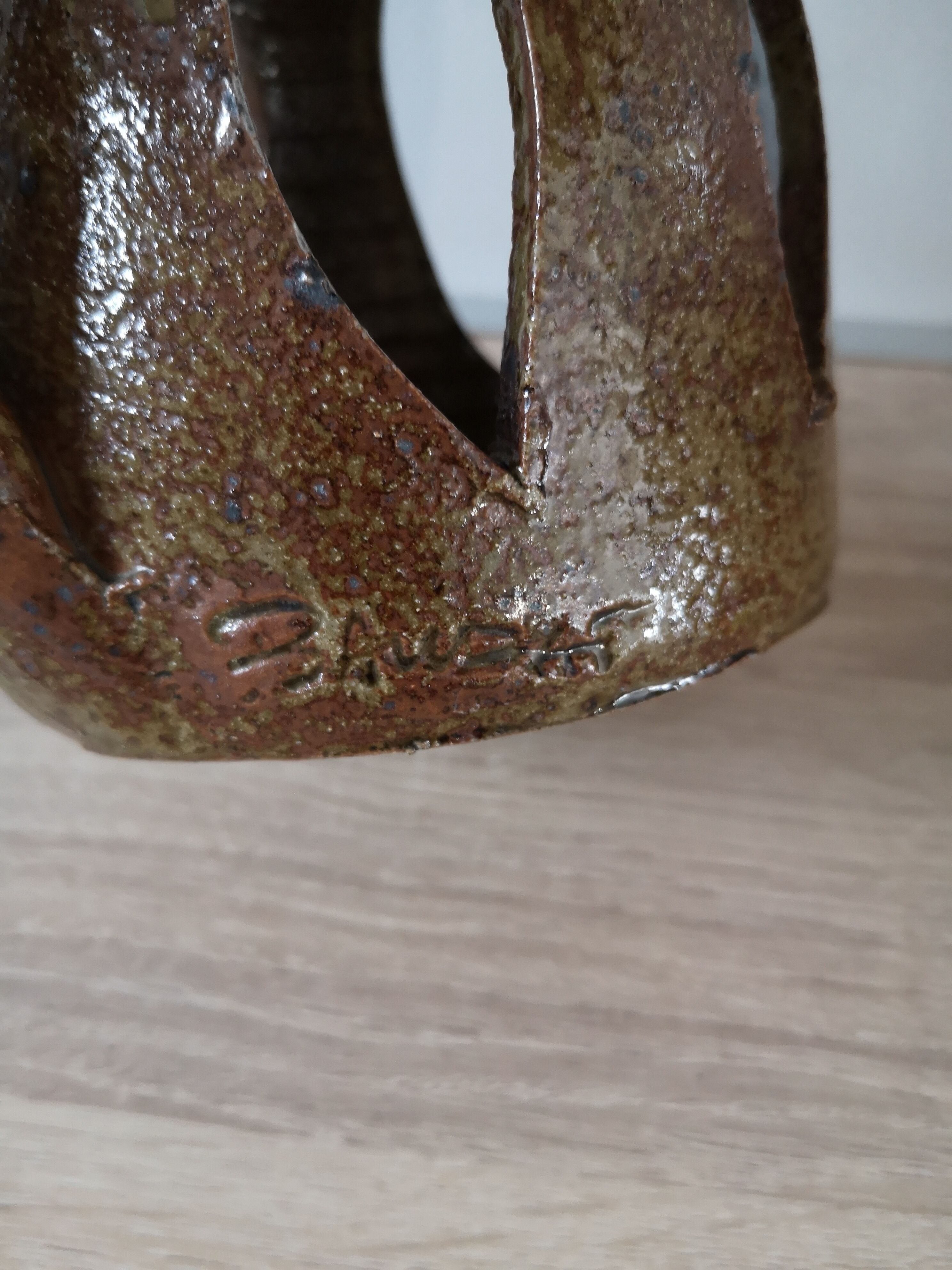 Photophore candle gres Pyrite