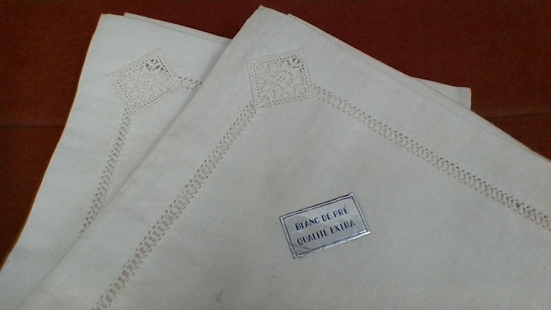 Linen pillowcases, vintage