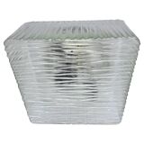 Mid-century glass flush mount or wall light, Czechoslovakia