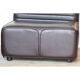 Canapé modulable vintage en cuir marron, 1970