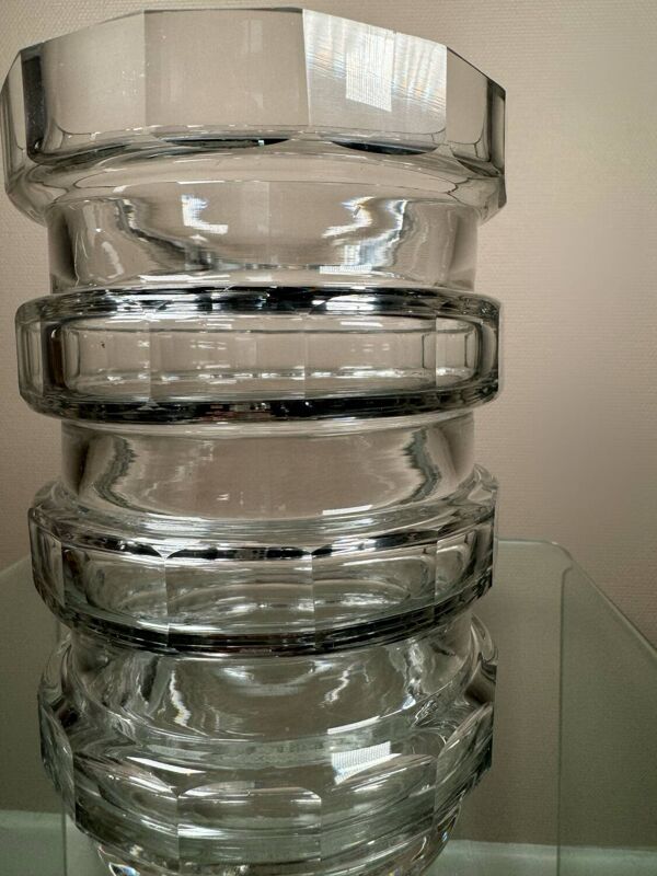 Vase cristal Val Saint Lambert Art Déco