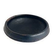 Plat Abron "Kânâh" in smoked terracotta | Ø 31cm diameter