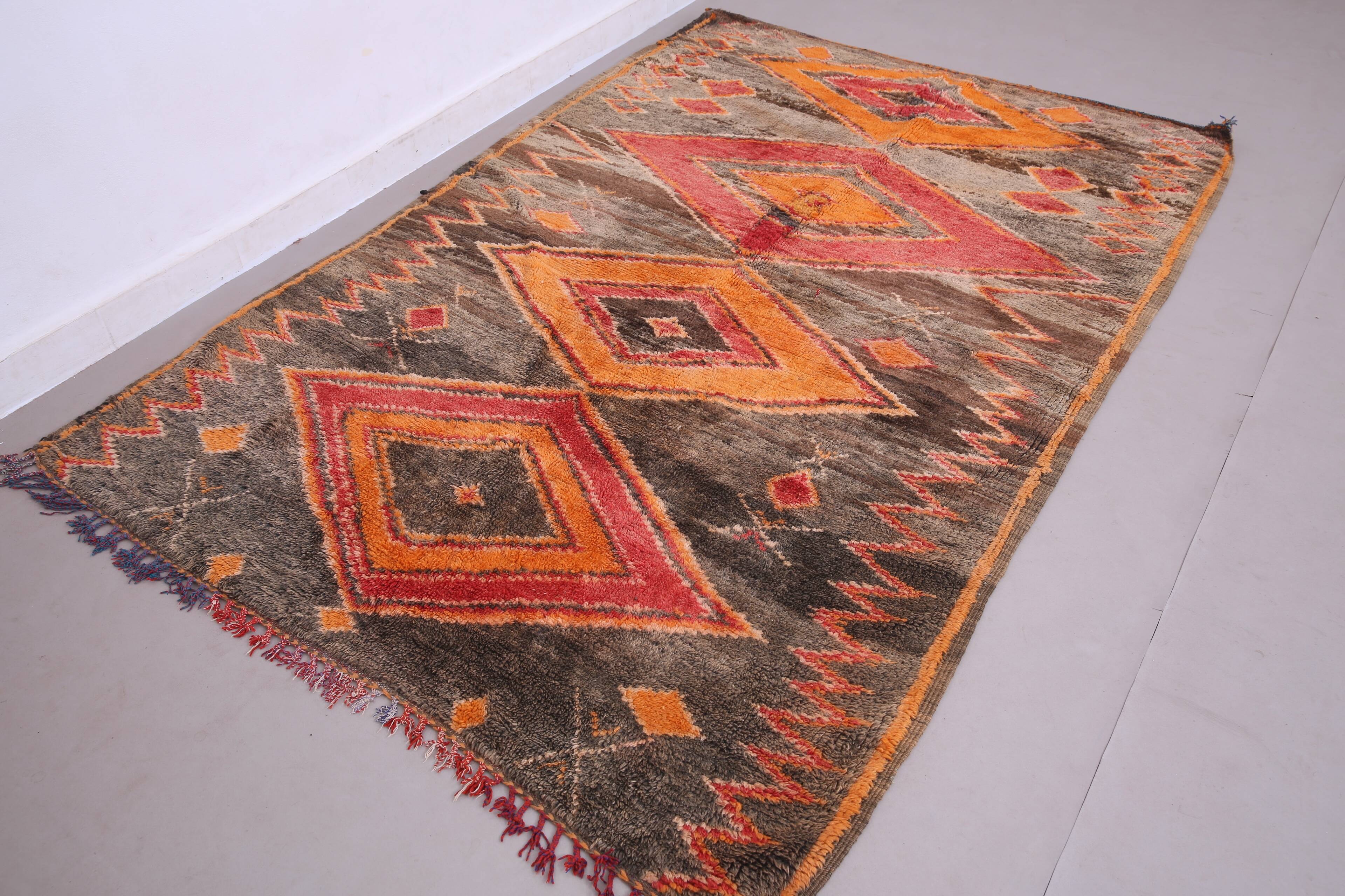 Vintage Moroccan Rug 159 x 238 cm - Bohemian Berber Rug - Antique Wool Rug