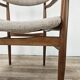 Swedish armchair in wood and fabric