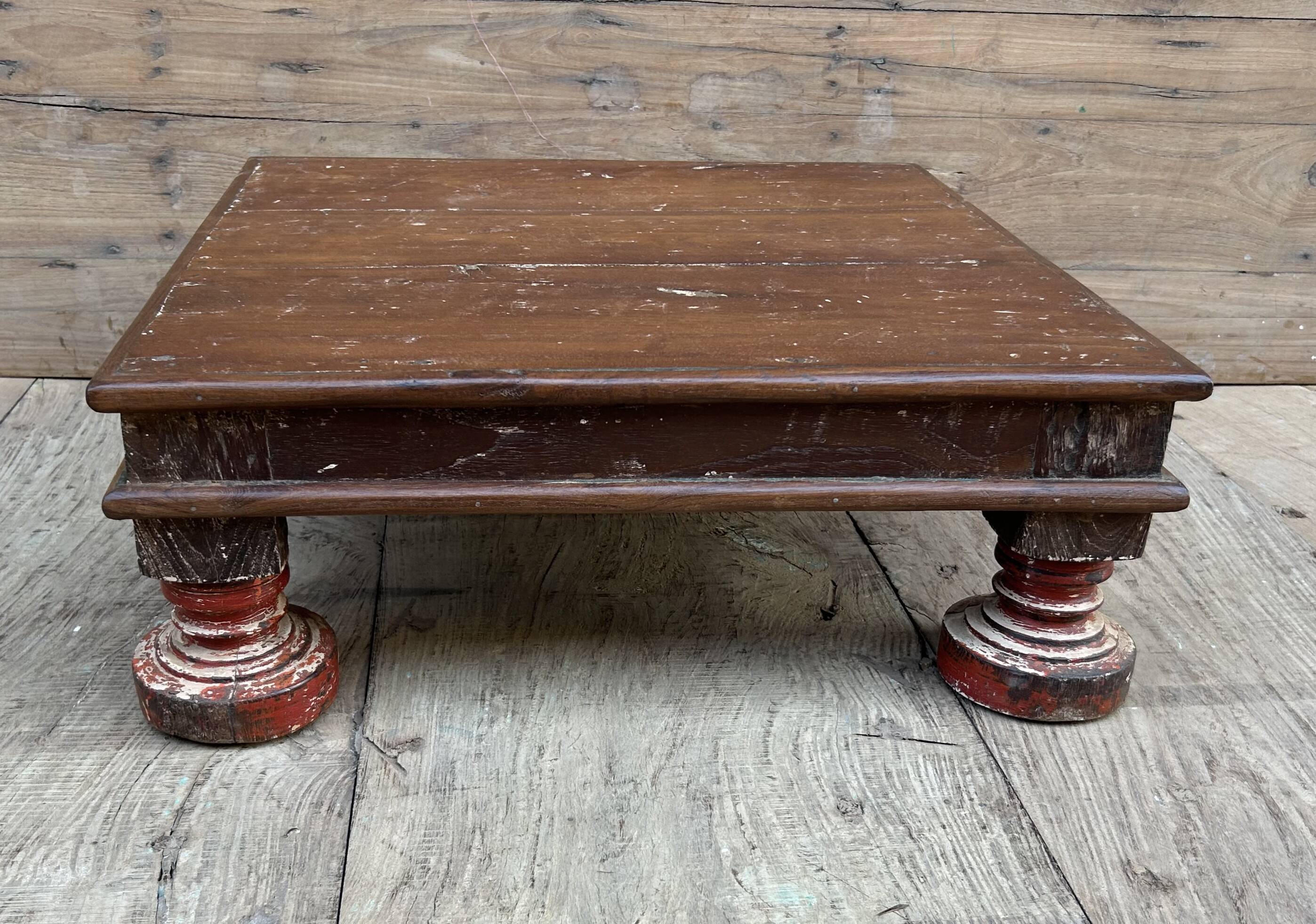 Burmese teak coffee table