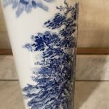 Vintage Japanese ceramic cylinder vase