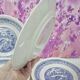 set of 4 flat plates ironstone