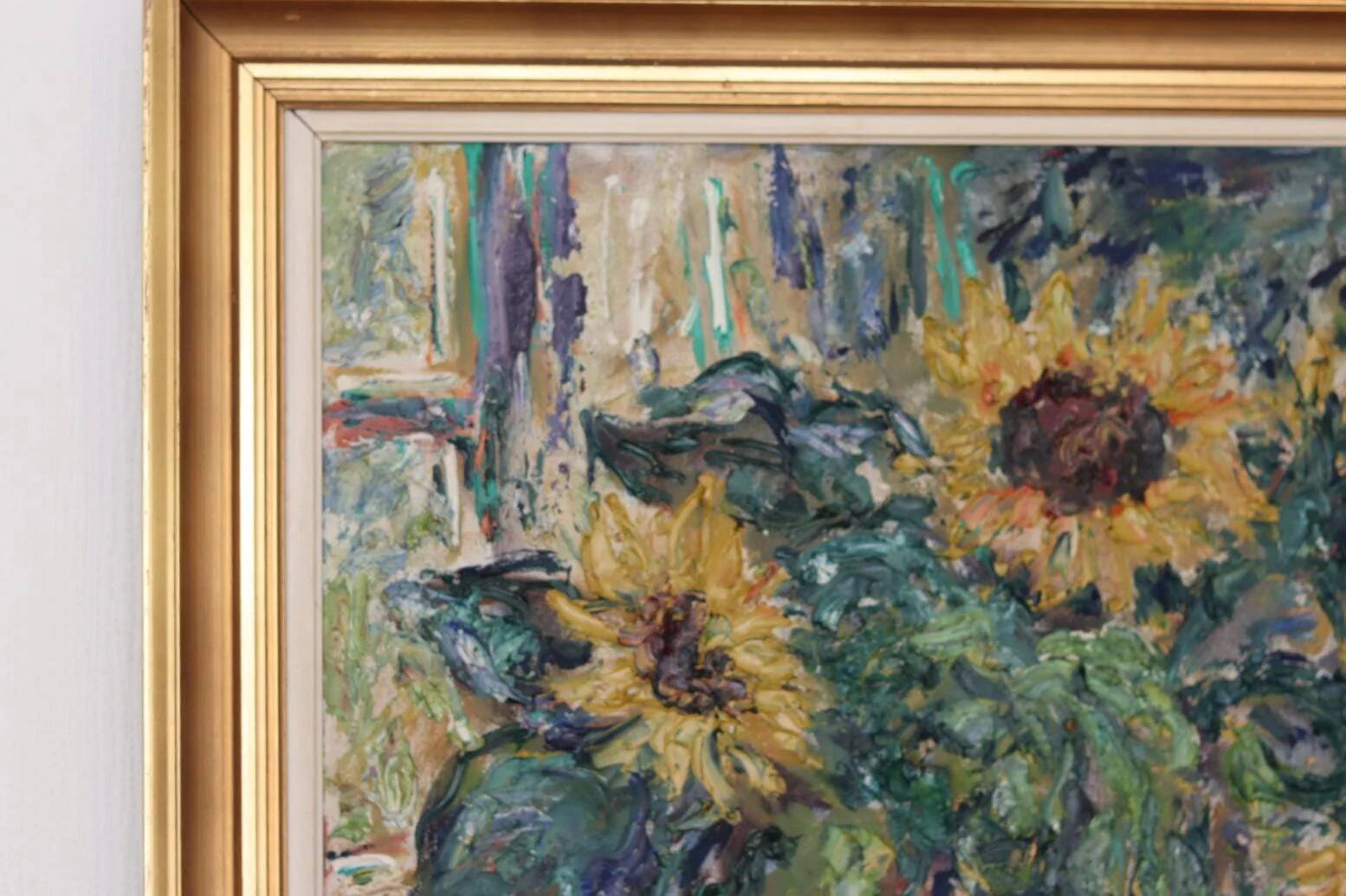 Still life with sunflowers by Gustaf Sjöö