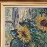 Still life with sunflowers by Gustaf Sjöö