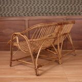 Rattan bench