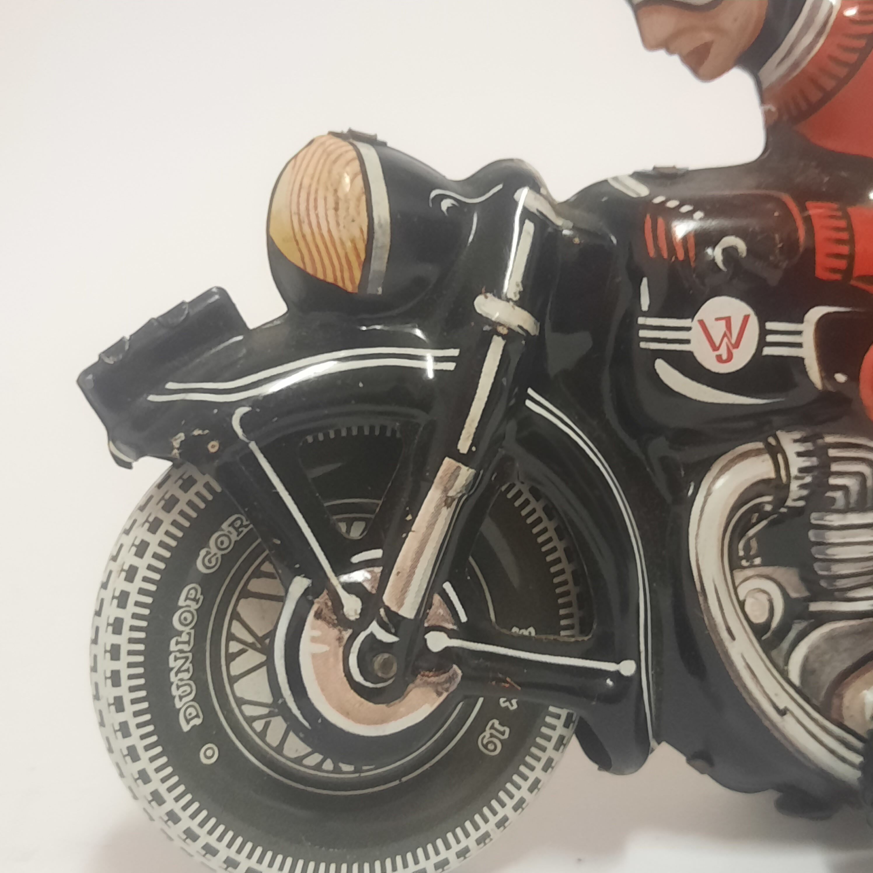 Vintage tin toy motorcycle