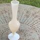 Soliflore vase in pink beige opaline and white base vintage and design
