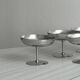 6 vintage stainless steel metal bowls