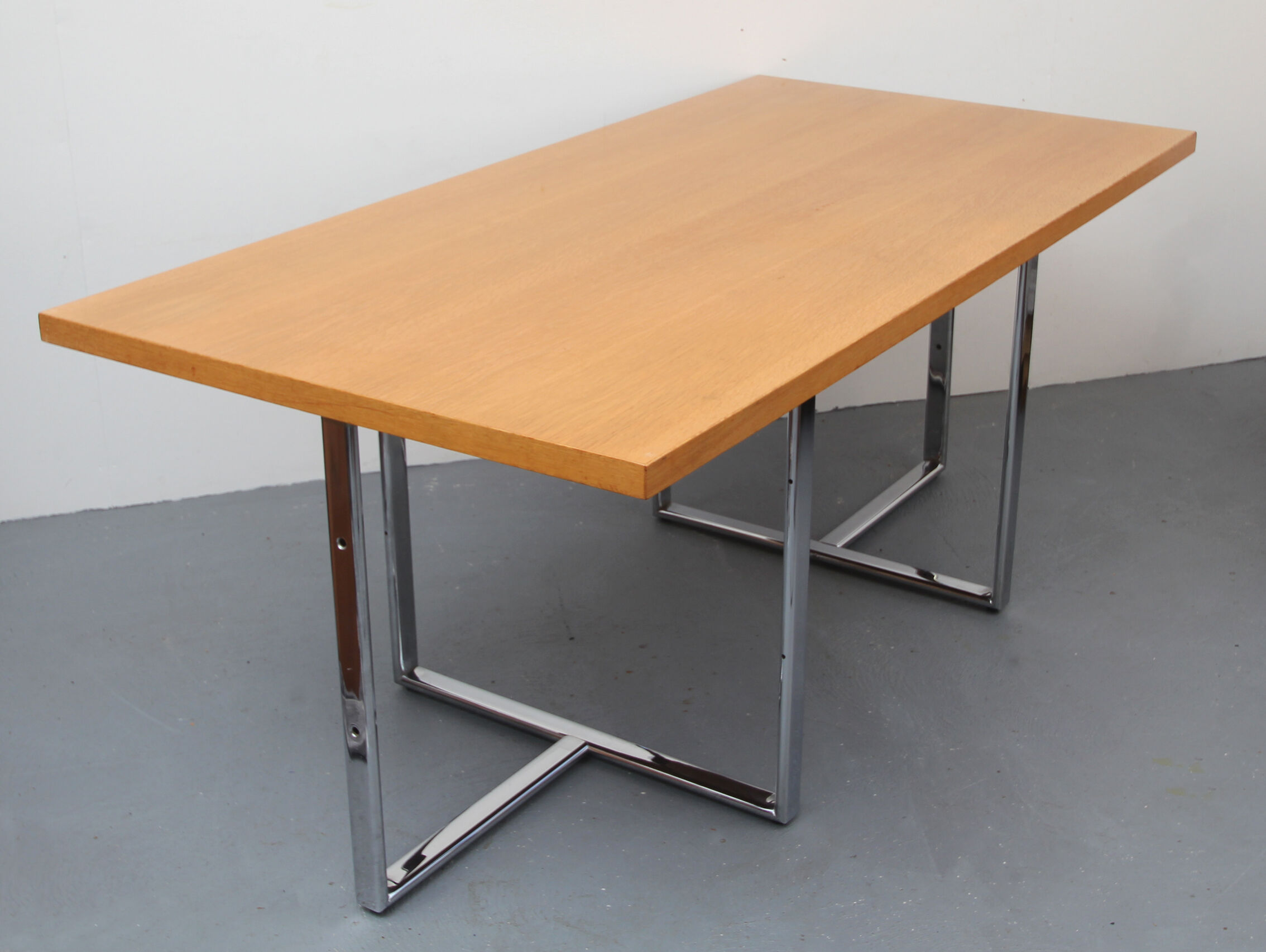 Desk office in light oak - 1970s