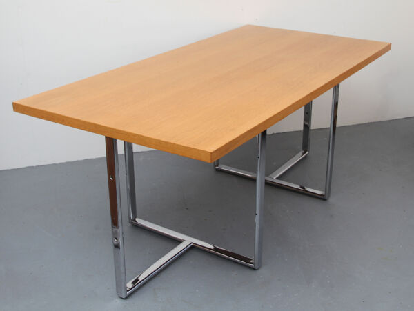 Bureau bureau en chêne clair - 1970