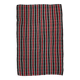 Red & Green Striped Turkish Kilim Rug, 202x312Cm