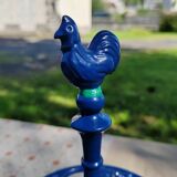 Blue enamelled cast iron egg holder 60s/70s