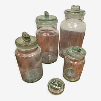 Set of pharmacy jars 30s