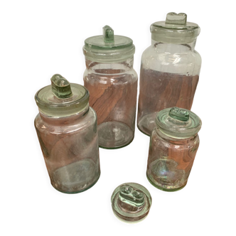 Set of pharmacy jars 30s