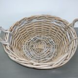Pair of 2 wicker baskets with handles
