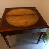 Massive mahogany game table