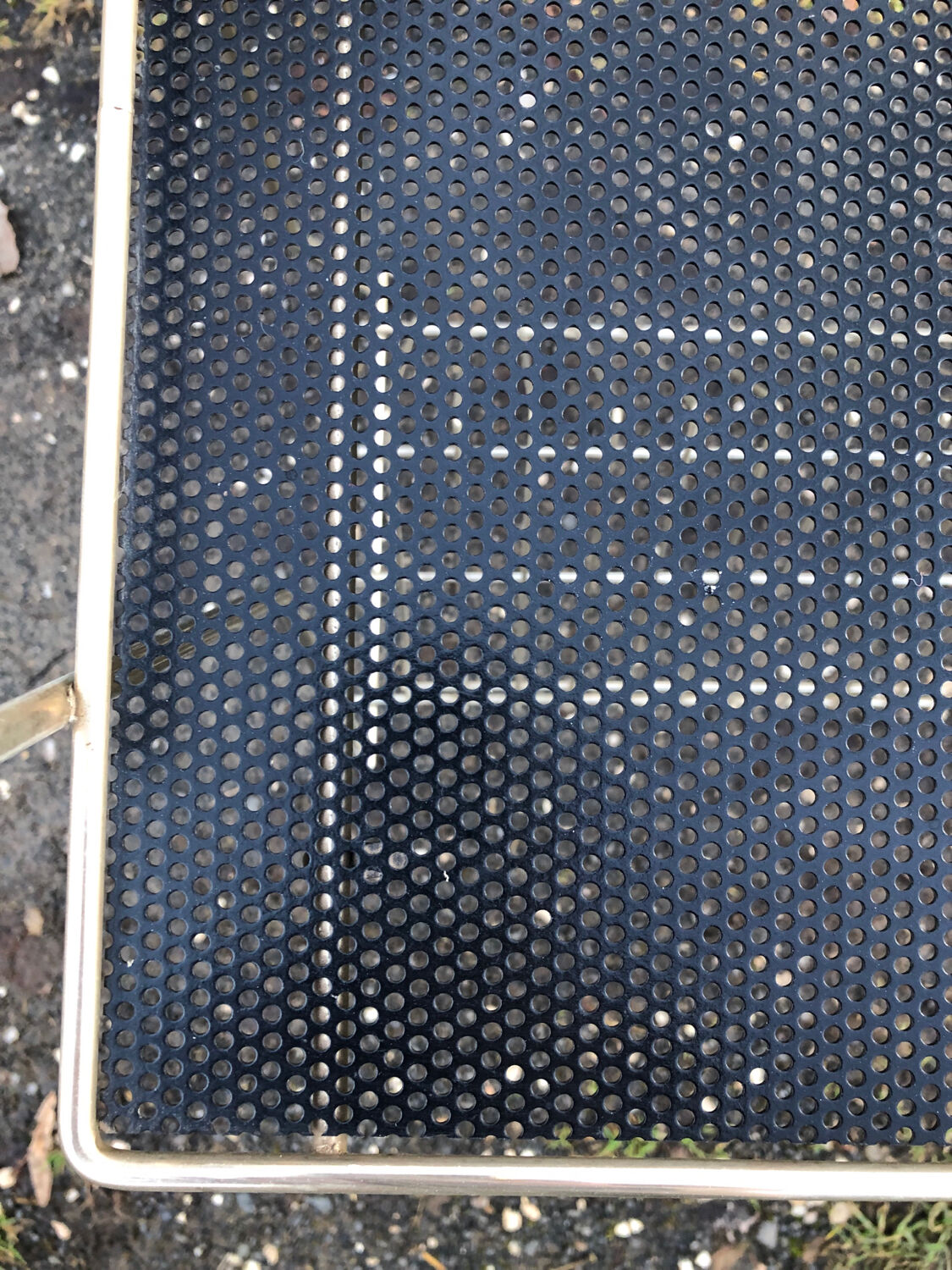 Side table vinyl door