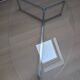 2 oval glass and chrome coffee tables, nesting, stackable, "gal" shape.