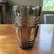 Art Deco vase in brown glass