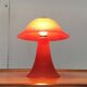 Lampe de table champignon en verre vintage