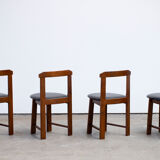 Table set and built-in chairs (x4) Vintage Scandinavian 1960